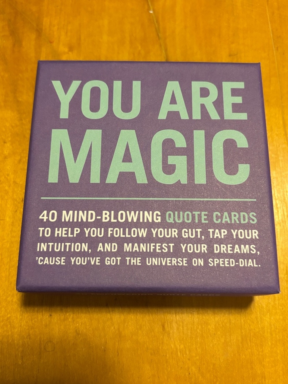 YOU ARE MAGIC Quote Card Deck - 40 cards + display stand